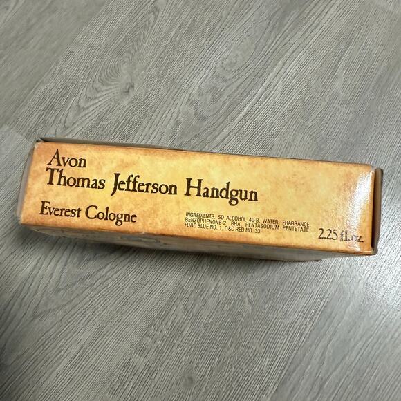 Vintage Avon Thomas Jefferson Handgun Everest Cologne Decanter - Picture 5 of 14